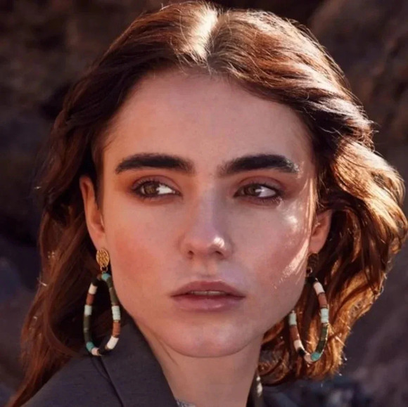 New! Boho Beaded Hoop Statement Earrings - Picture 2 of 2